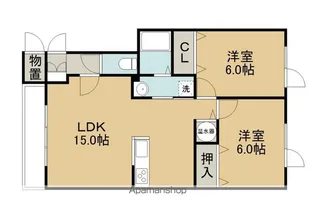 アーバン花園【1階】の間取り