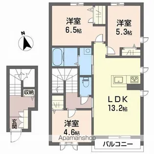 アルバーロ【201号室】の間取り