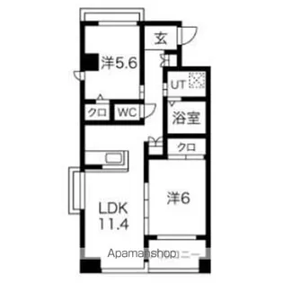 Tiffany【6階】の間取り
