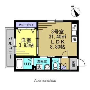 AJ新津田沼【1階】の間取り