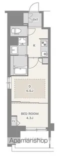 スプランディッド門前仲町【2階】の間取り