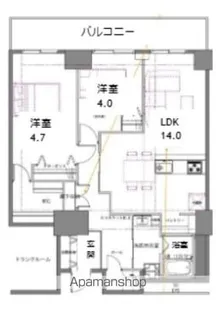 シティコート目黒4号棟【8階】の間取り