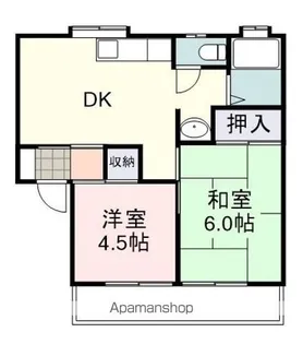 サニーハイツみわ2【2階】の間取り