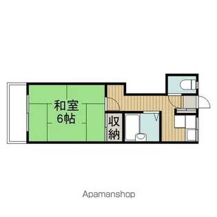 第二かずさ荘【2階】の間取り