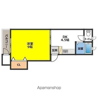 レザンA【105号室】の間取り
