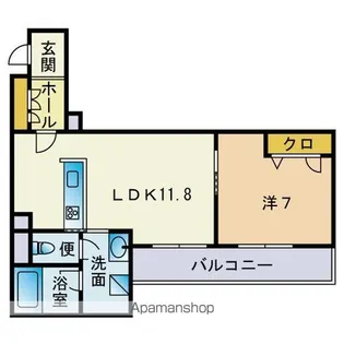 GENIUS大橋【301号室】の間取り