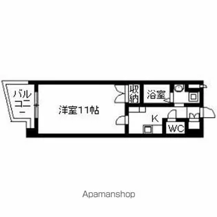 アニバーサリー第九木町通【4階】の間取り