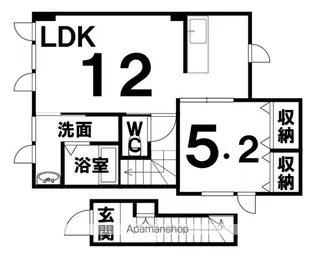 グランハイムフジヤA棟【202号室】の間取り