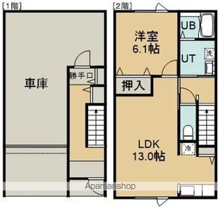 港町AP(仮)【102号室】の間取り