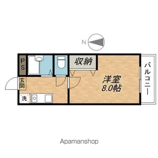 コーポアイテム【105号室】の間取り