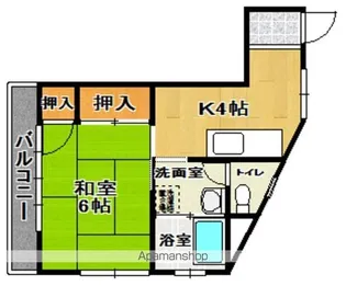 福島県郡山市咲田1丁目【マンション】の間取り