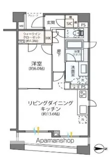 モンヴェール四ツ谷【3階】の間取り