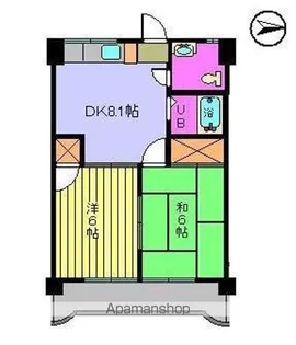 第79杉フラット【505号室】の間取り