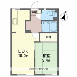 アパートメントハウス アイリス【C107号室】の間取り