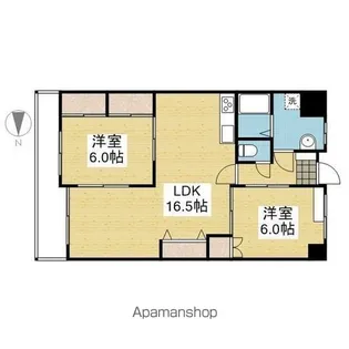 衣山大東ビル【602.号室】の間取り