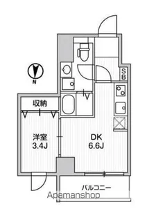 LUNIQ亀戸【7階】の間取り