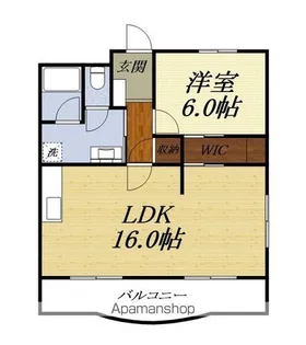 パティオ【3階】の間取り