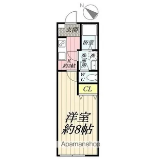アドバンス大瀬【103号室】の間取り