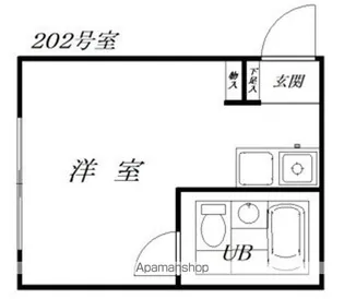 ジュネス阿佐ヶ谷【202号室】の間取り
