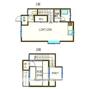 ラポール地田B【101号室】の間取り