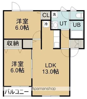 ハイセレールラディ【206号室】の間取り