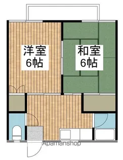 コーポわかば【10号室】の間取り