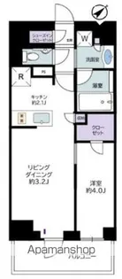 オープンレジデンシア新宿ザ・ハウス【5階】の間取り