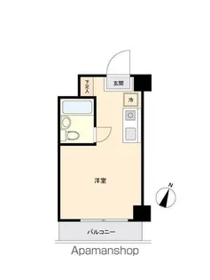 ウエストインパート1【3階】の間取り