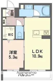 ヴィアソーレ【1階】の間取り