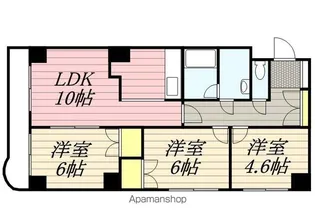メルバN14【401号室】の間取り