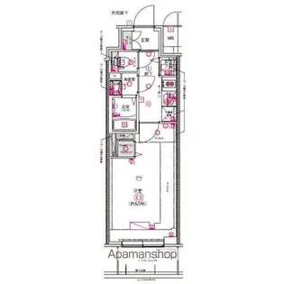 CREST TAPP名古屋山王【7階】の間取り