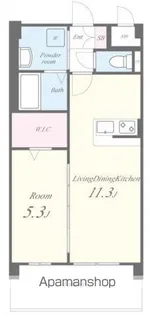 GRAND CENTRAL HARA【5階】の間取り