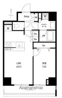 GENOVIA両国ⅥGREEN VEIL【4階】の間取り