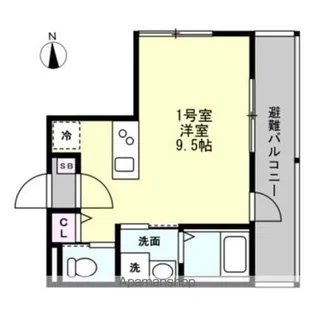 ベイルーム川崎テラス【3階】の間取り