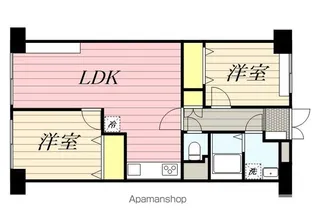 ソフトタウン谷津遊園【7階】の間取り