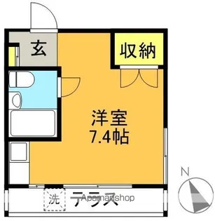 東京都世田谷区大原1丁目【アパート】の間取り