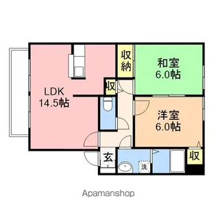サングランデ【2階】の間取り
