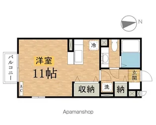 グレースコートB【1階】の間取り