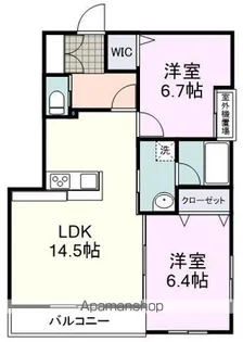 リバブル新通【5A号室】の間取り