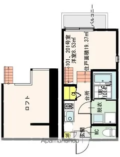 ドムス・フォルティア【2階】の間取り