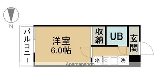 リードワン新川【402号室】の間取り