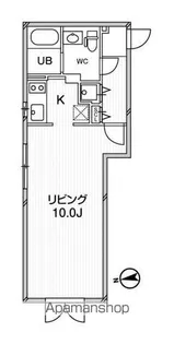 ルクレ東新宿(旧ALERO新宿)【2階】の間取り