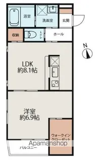 スペチアーレ横浜【103号室】の間取り