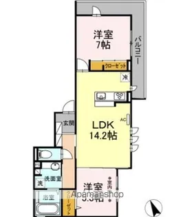 アヴニール【2階】の間取り