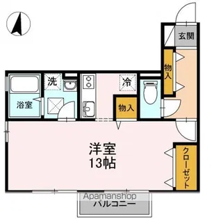 アルファーム B棟【B103号室】の間取り
