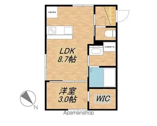 アヴァロン水口【101号室】の間取り