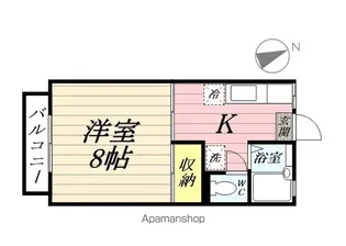 ハイツ中島【201号室】の間取り