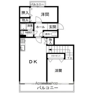 プランタンハイツ【1階】の間取り