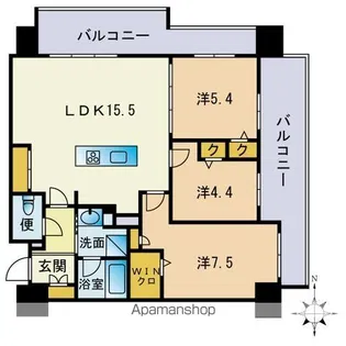 照葉オーシャンステージ WEST棟【10階】の間取り