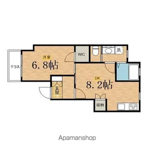 リブレアHINO A【102号室】の間取り
